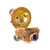 18K Gold Etruscan Revival Multi Cabochon Gem Pendant / Locket