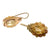 14K Rose & Yellow Gold Citrine Pierced Earrings