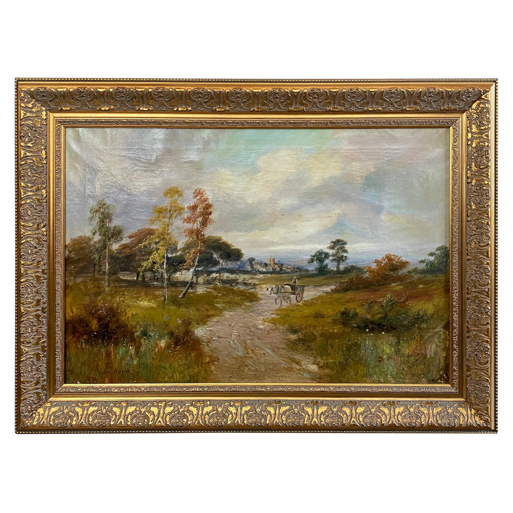 Walter Norfolk, American Landscape with Horse & Cart Early 20th C.