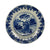 Dutch Delft Blue & White Ceramic Plate Dated 1764