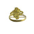 Vintage Designer 18K Gold Aquamarine Ring
