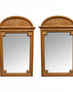 Pair Of La Barge Carved Pine Georgian Style Mirrors