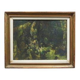 James Lewicki American 20th Century Landscape Acrylic On Board close