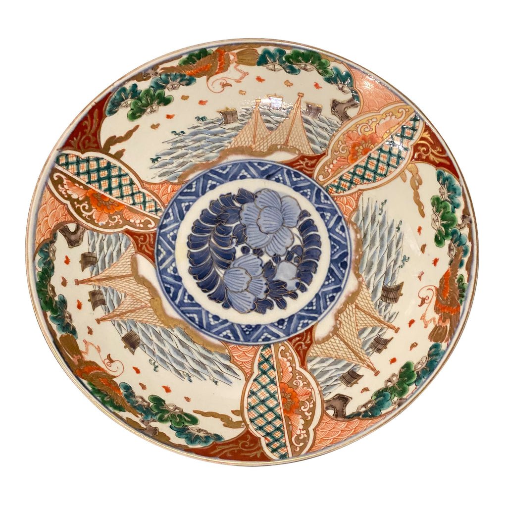 Japanese Meiji Period Imari Porcelain Charger / Plate