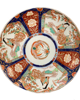 Large Meiji Period Japanese Imari Porcelain Charger