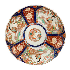Large Meiji Period Japanese Imari Porcelain Charger