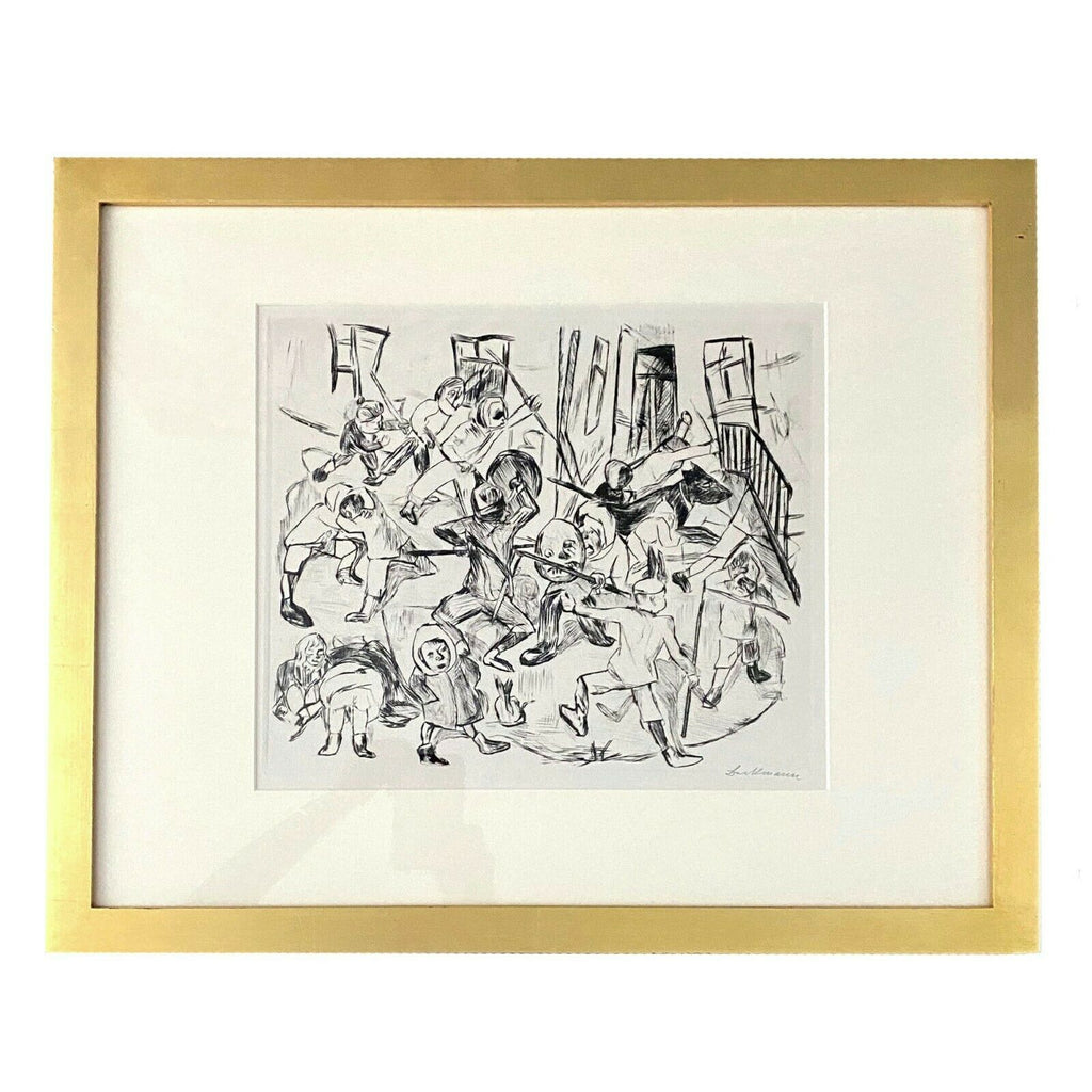 Max Beckmann “Spielende Kinder” Etching 1918