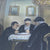 Miniature Judaica Watercolor Depicting Child Reading from Talmud