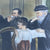 Miniature Judaica Watercolor Depicting Child Reading from Talmud
