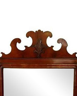 English Georgian Mahogany Mirror C 1780
