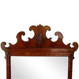 English Georgian Mahogany Mirror C 1780