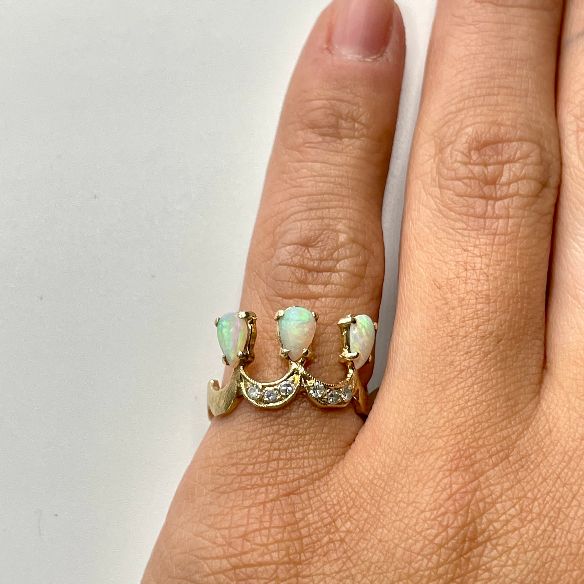 Vintage crown hot sale ring