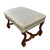19th C. Baroque Style Walnut Small Bench or Stool