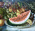 19th Century American Still Life With Watermelon