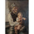 19th C. Italian Portrait Of Grandparent & Baby