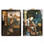 Pair Chinese Portraits Of Ladies Reverse Paintings On Glass front