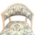 Pair of Late 18th C. Swedish Carved & Upholstered Chairs closeup of inner chair back