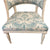 Pair of Late 18th C. Swedish Carved & Upholstered Chairs closeup of seat