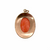 14K Gold Victorian Carved Coral Cameo Pendant