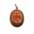 14K Gold Victorian Carved Coral Cameo Pendant