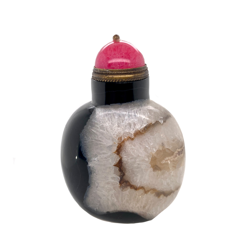 Chinese Multi Colored Agate Snuff Bottle