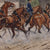 Oskar Merte, German 19th C Watercolor on Paper Soldiers on Horseback
