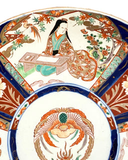 Large Meiji Period Japanese Imari Porcelain Charger