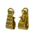 18K Gold Custom Made Earrings with Channel Set Diamonds