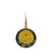 Japanese 14K Gold Toshikane Enamel on Porcelain Chrysanthemum Earrings