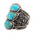 Vintage Native American Sterling & Turquoise Unisex Cuff Bracelet