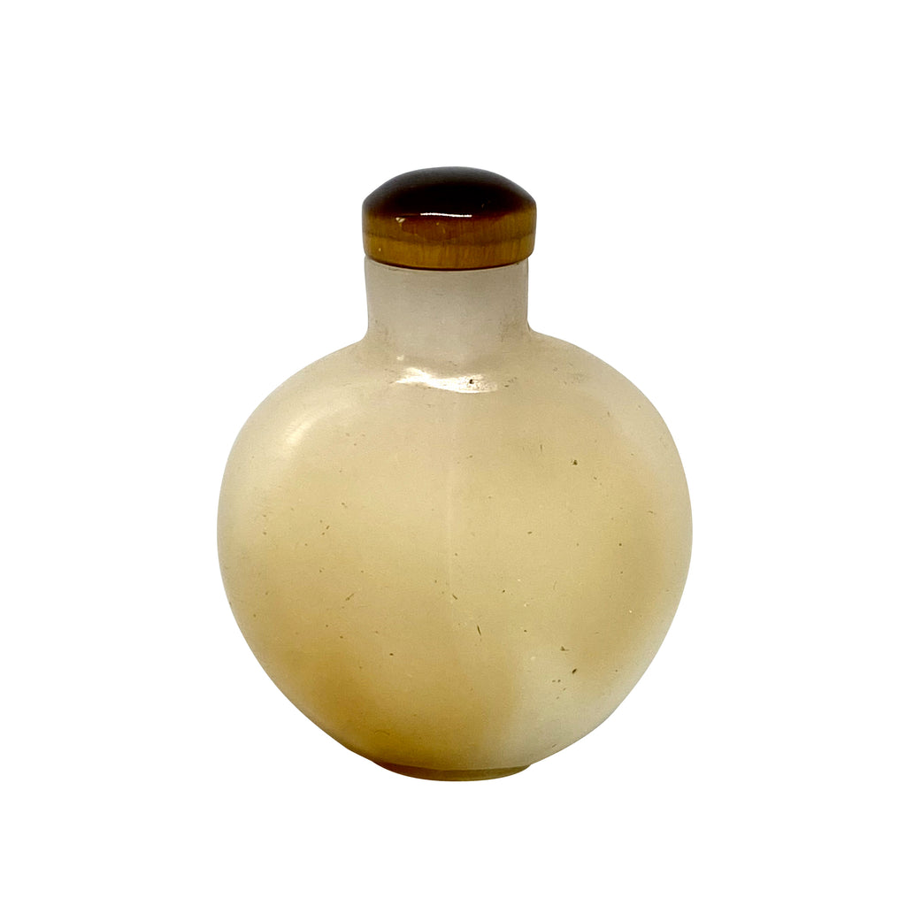 Chinese Late 19th C. Agate Snuff Bottle