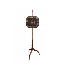 Rare American Japanned Federal Pole Screen Circa 1800 front