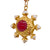 Etruscan Style 18K Gold Carnelian and Pearl Charm Pendant