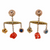 Repurposed 14K Gold Victorian Stick Pin and Lingerie Pin Charm Earrings
