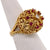Vintage 18K Gold Ruby and Diamond Cocktail Ring