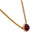 Antique 14K Gold Cabochon Garnet Pendant Necklace