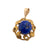 14K Gold Lapis Lazuli Pendant