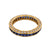 18K Gold Diamond and Sapphire Eternity Band / Ring