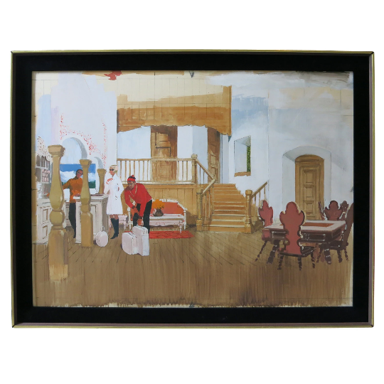 Set Design Sketch For The Movie "Caprice" 20th Century Fox front