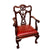 Set Of Eight English Carved Mahogany George III Style Dining Chairs front angle
