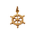 14K Gold Captain's Ship Wheel Charm or Pendant