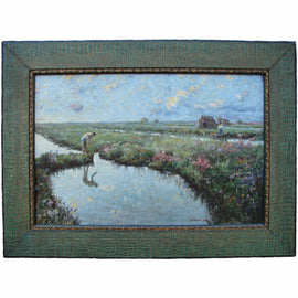 Giuseppe Sigon Oil on Canvas Italian 1904