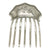 Victorian American Sterling Silver Engraved Hair Comb