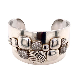 silver cuff bracelet vintage
