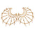 Lrg 14K Gold Diamond & Dangling Pearl Pierced Earrings