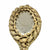 Victorian Shell Hand Mirror for Vanity  top[