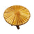 Vintage Walnut Maple Center Table with Radial Inlay top view