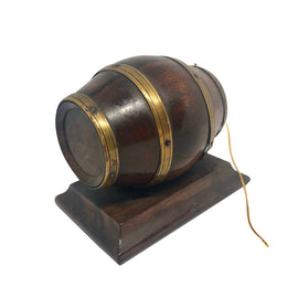 19th Century English Barrel Keg Form String Holder