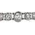 Victorian Sterling Theatrical Literary Link Bracelet