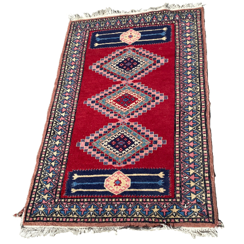 Vintage Small Persian Woven Rug